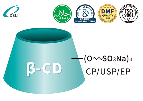 SBECD सल्फोब्यूटिल सायक्लोडेक्स्ट्रिन सोडियम 182410-00-0